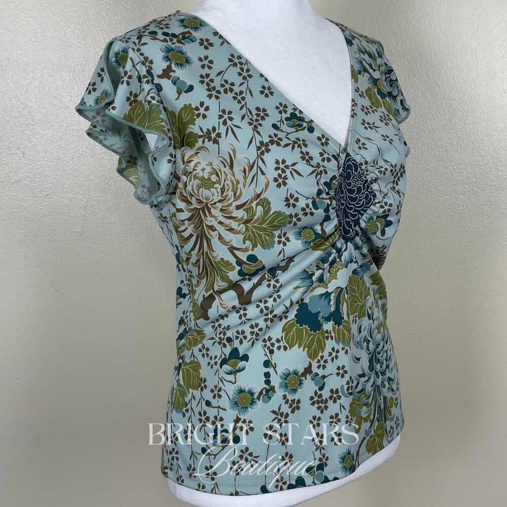 Rare Vintage Print Top ATL Style Color ASO Rory Gilmore Girls Y2K Floral - Picture 8 of 11